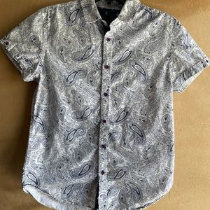 LADRFT Men's Short Sleeve Dressing Shirt